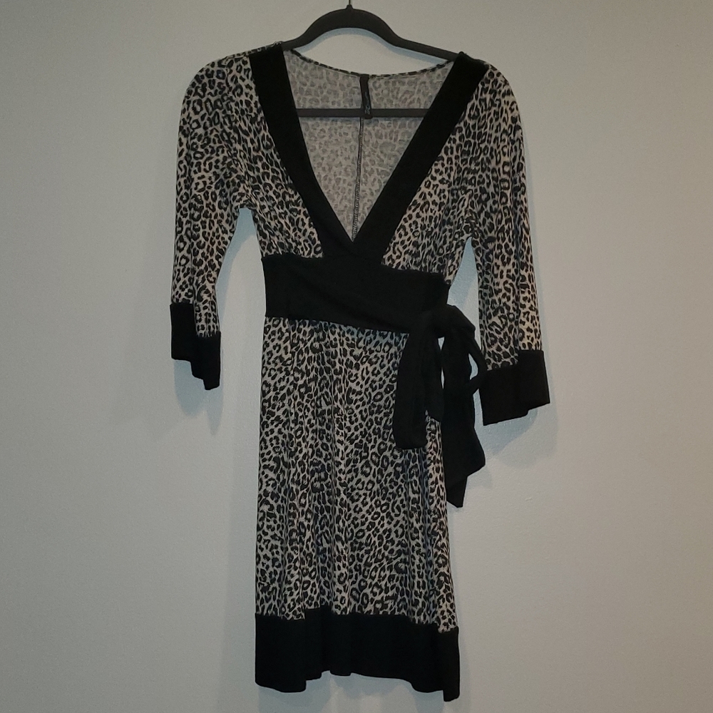 Leopard Print A-line Dress Size M